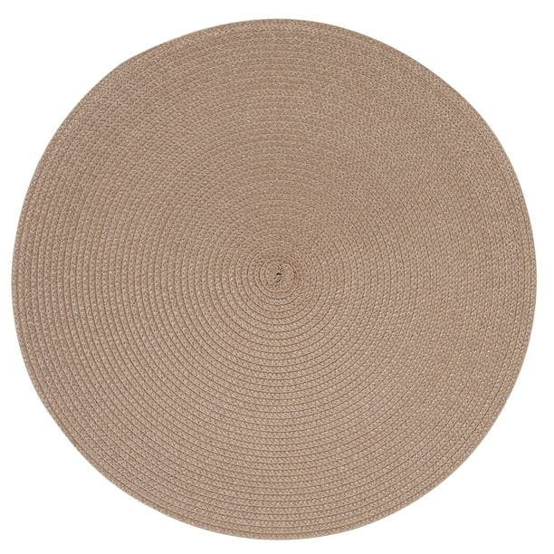 Mainstays Mars Placemat, Brown, 15" Round, 1 Piece - Walmart.com | Walmart (US)