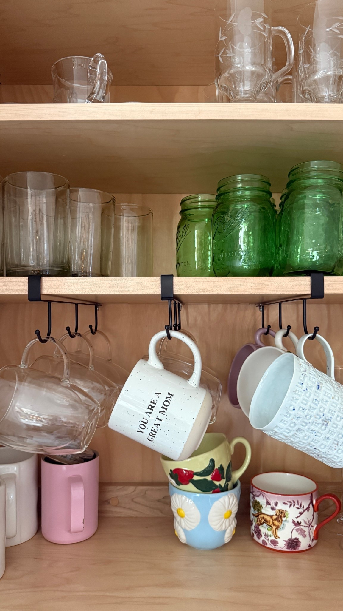 If you need a little extra space in your cabinets, these mug holders are super handy!! 

#LTKHome #LTKdayinmylife #LTKmorningroutine