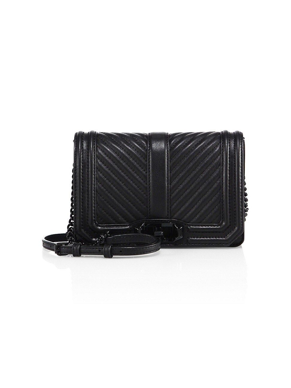 Small Love Chevron Quilted Leather Crossbody Bag | Saks Fifth Avenue