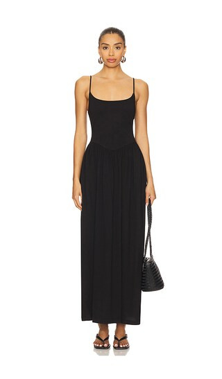 Drop Waist Dress in Black | Revolve Clothing (Global)