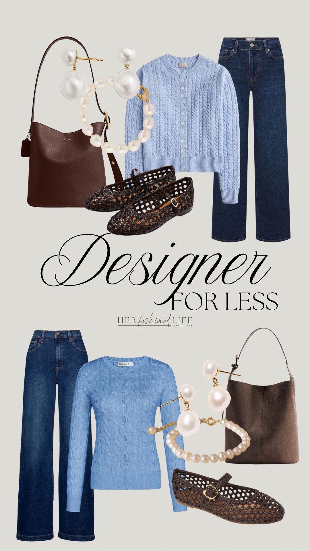 Designer For Less 🤍 #FrameJeans #Madewell #AmazonFinds #BucketBag #Pearls #Gap #TargetFinds

#LTKootd #LTKOver40 #LTKSeasonal