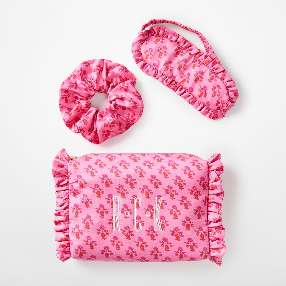 Block Print Ruffle Sateen Gift Set | Mark and Graham
