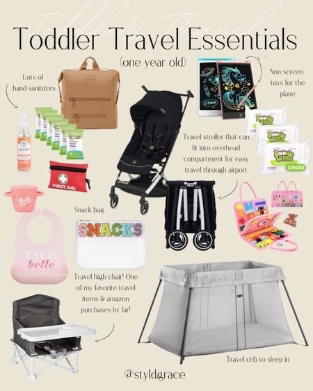 Taking our first trip since Londyn has turned one this weekend! Updated my baby travel essentials to include toddler items 🤍

Toddler travel must haves, toddler travel, toddler toys, toddler travel toys, travel crib, travel stroller, non screen toddler toys, toddler plane essentials, Montessori toys 

#LTKtravel #LTKkids #LTKbaby