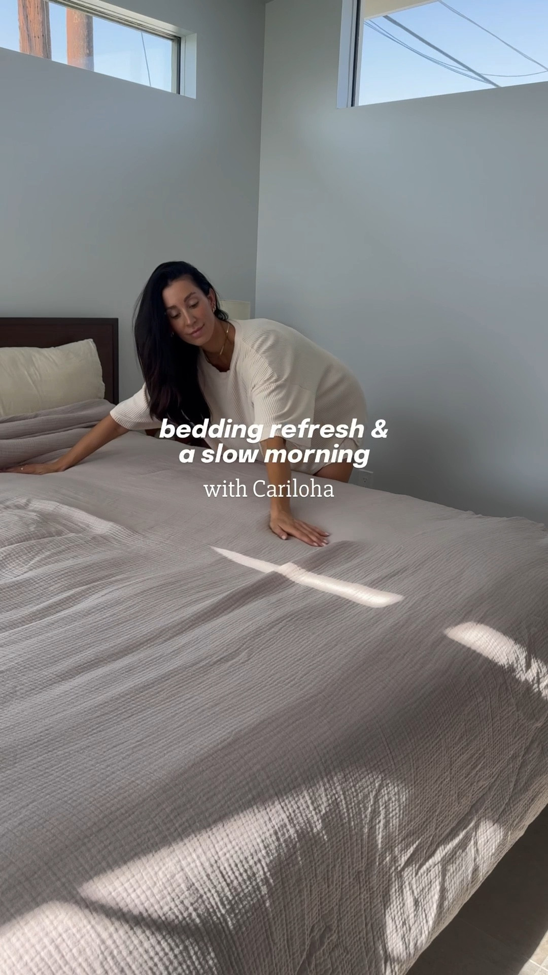 New Cariloha bedding for a little refresh! Love their lightweight Muslin and the duvet insert is luxury hotel quality ! My code is JESSICAH30 

#LTKHome