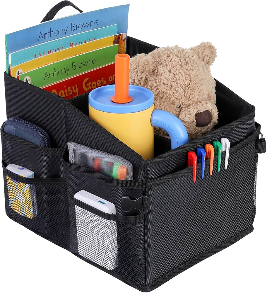 CASHINE Foldable Car Seat Organizer - Oxford Fabric Storage Box for Back Seat, Car Front Seat Org... | Amazon (US)