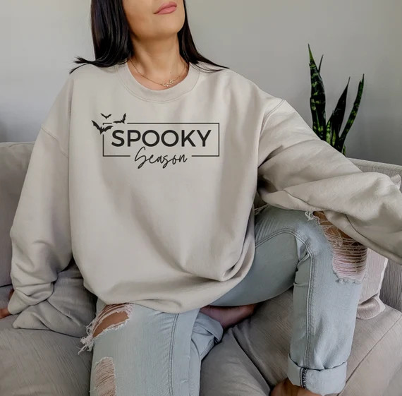 Spooky Season Sweatshirt  Halloween Sweatshirt  Spooky - Etsy | Etsy (US)