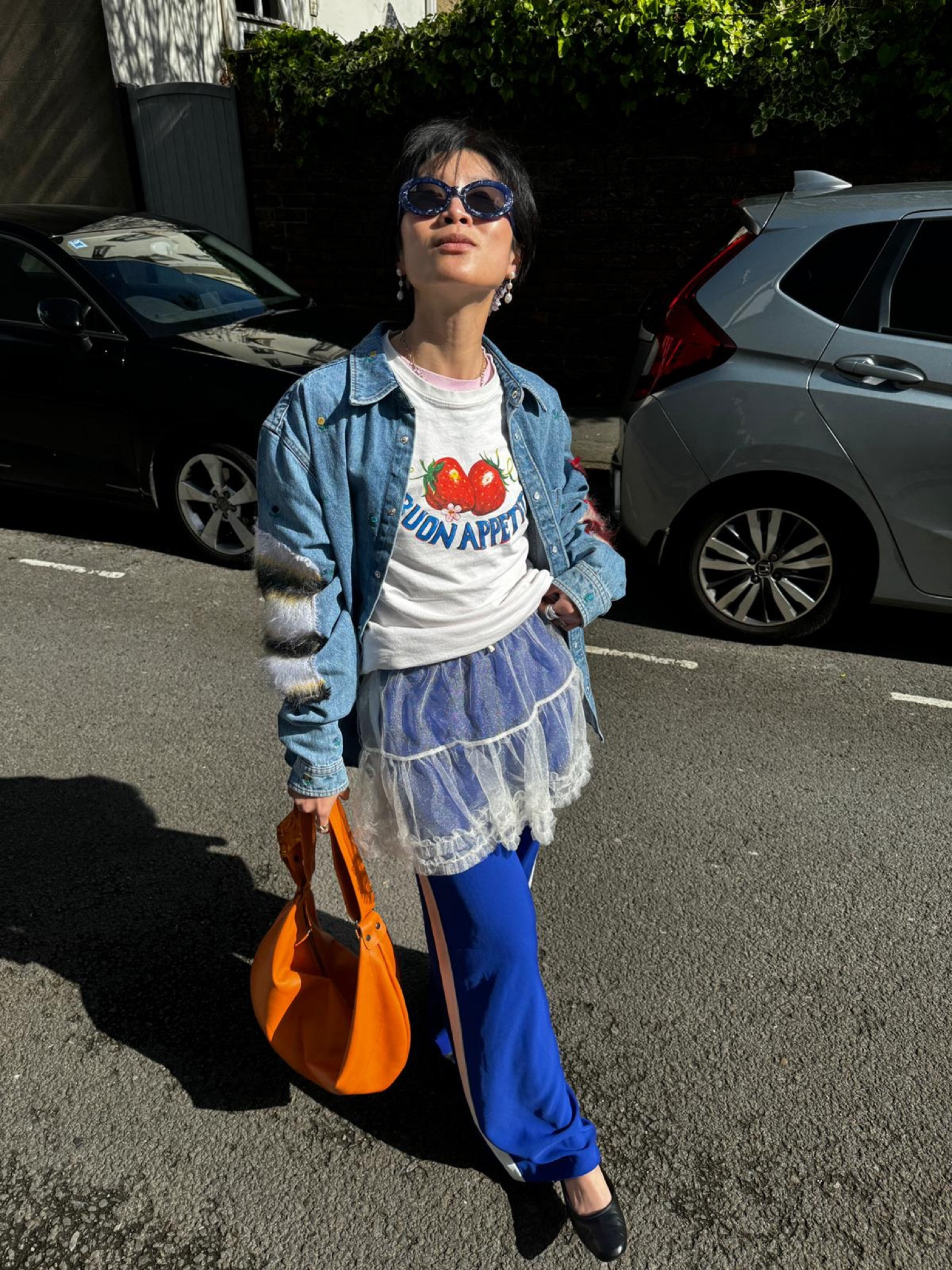 Marni, Damson madder, Monki, Adidas, Asos, Free people, & Other stories, Monica vinader, Astrid and miyu, transitional outfit, transitional style, spring outfit, spring fashion, tulle mini skirt, denim shirt, oversized shirt, blue trousers, graphic tee, spring outfits, dopamine dressing, outfit ideas

#LTKeurope #LTKSeasonal #LTKstyletip