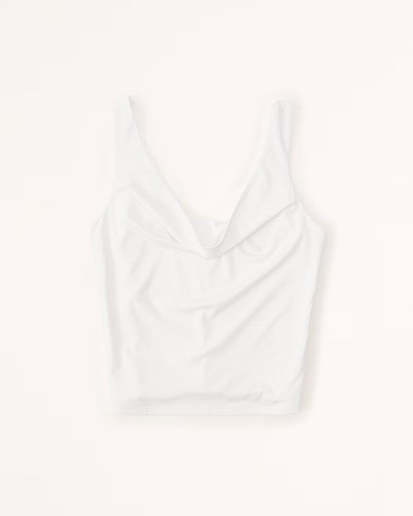 Sandwash Jersey Tuckable Draped Top | Abercrombie & Fitch (US)