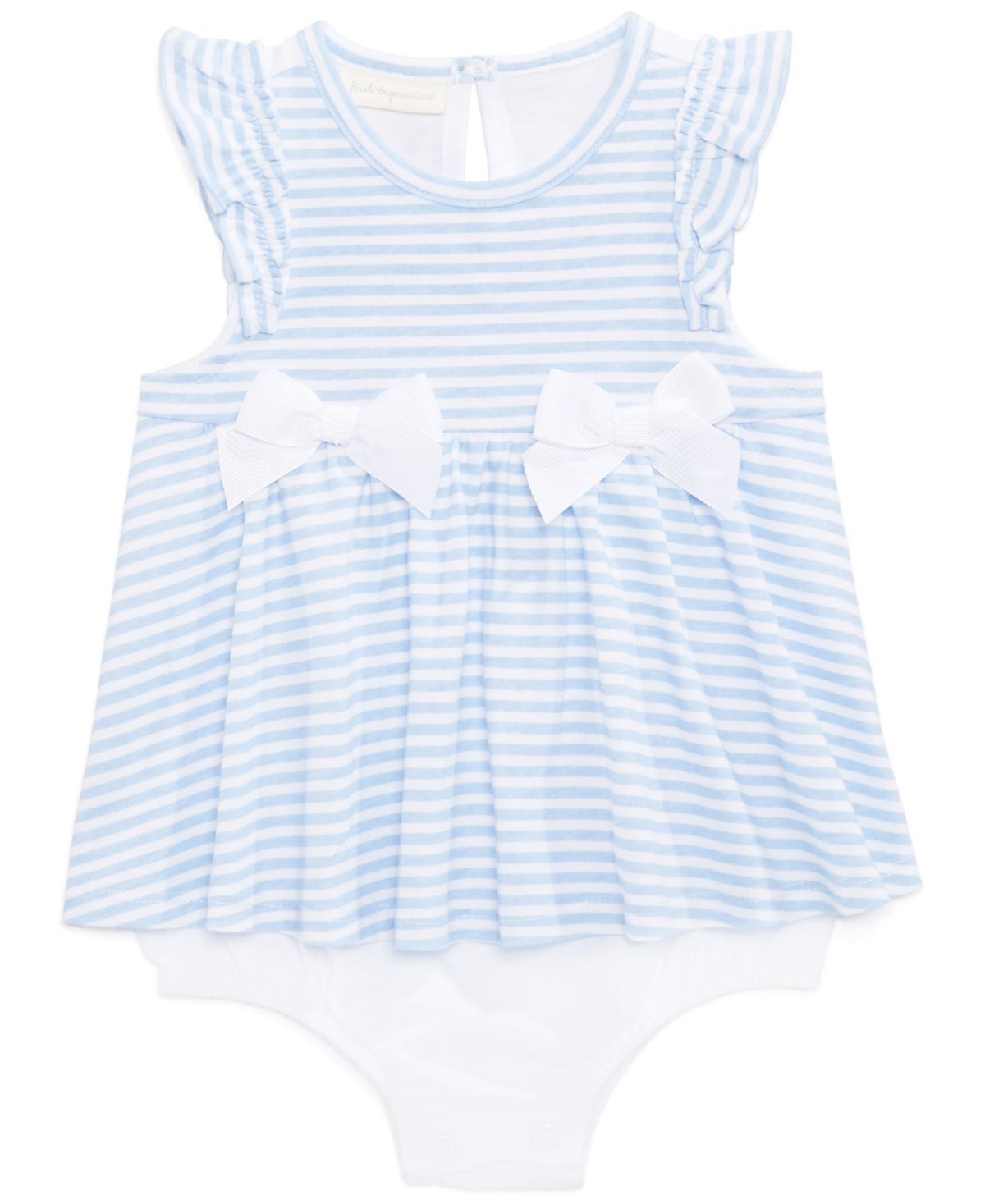 First Impressions Baby Girls Striped Sunsuit, Created for Macy's | Macys (US)