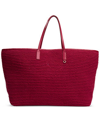 Tommy Hilfiger X Sofia Richie Grainge Oversized Knit Beach Tote - Macy's | Macy's