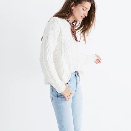 Cableknit Pullover Sweater | Madewell