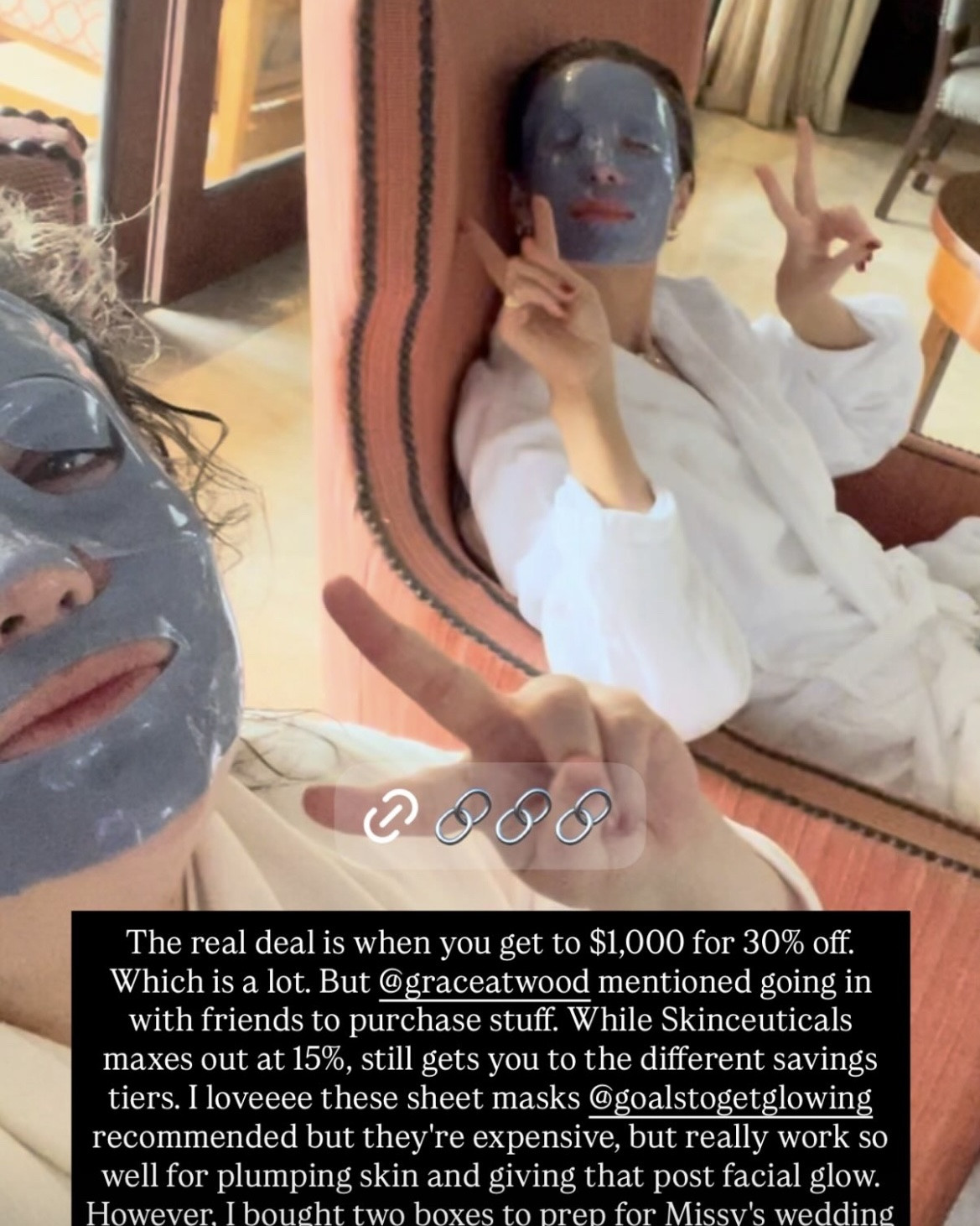 Another product to take advantage of during Blue Mercury’s 20% off $200/25% off $500/30% off $1,000 sale: This cryo de-puffing mask. We’re using it as part of Missy’s wedding beauty prep! Pricey (all the more reason to try it out during a sale), but It really works for that plumping effect and post-facial glow.

#LTKBeauty #LTKselfcare #LTKSaleAlert