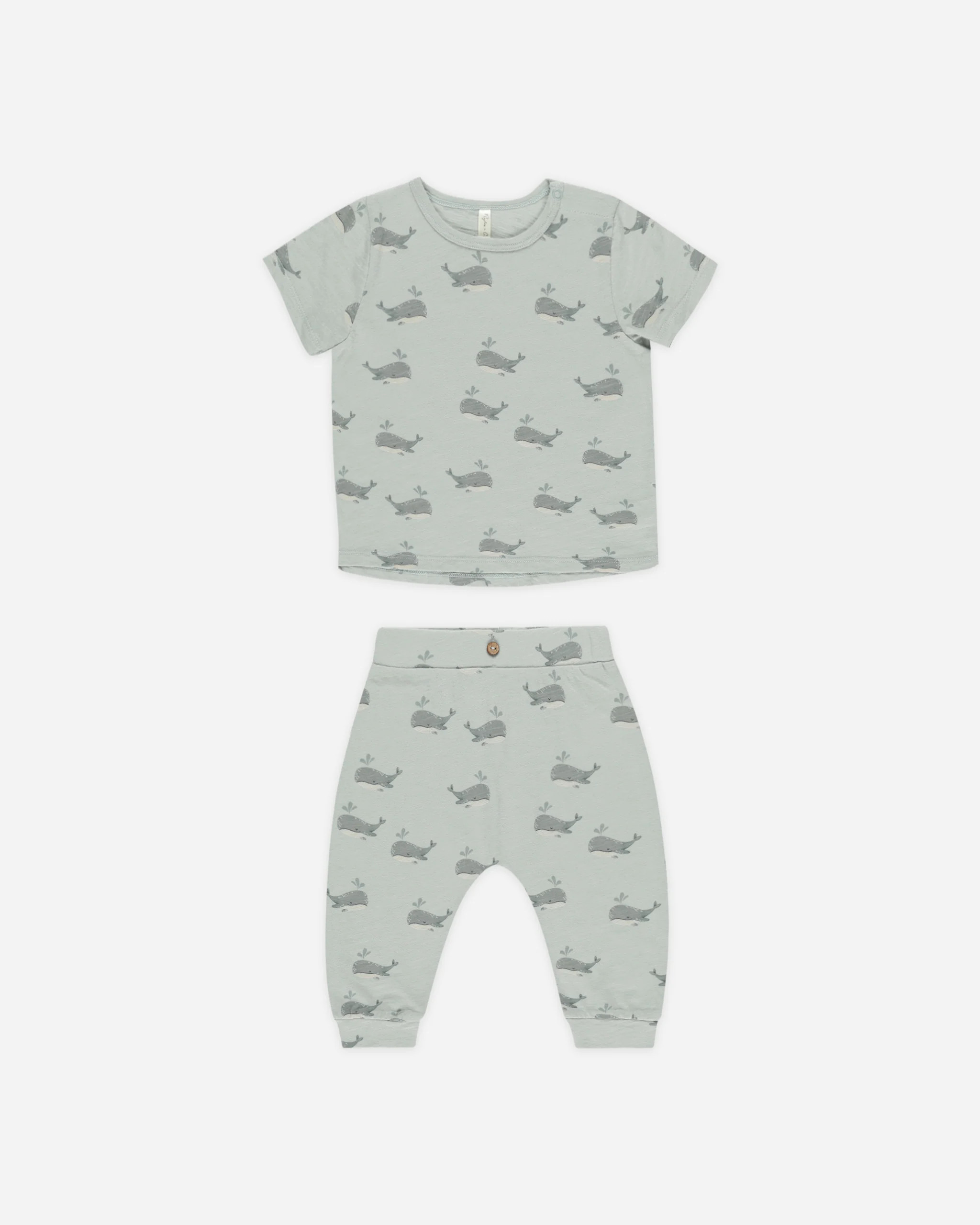 Tee + Slouch Pant Set || Whales | Rylee + Cru