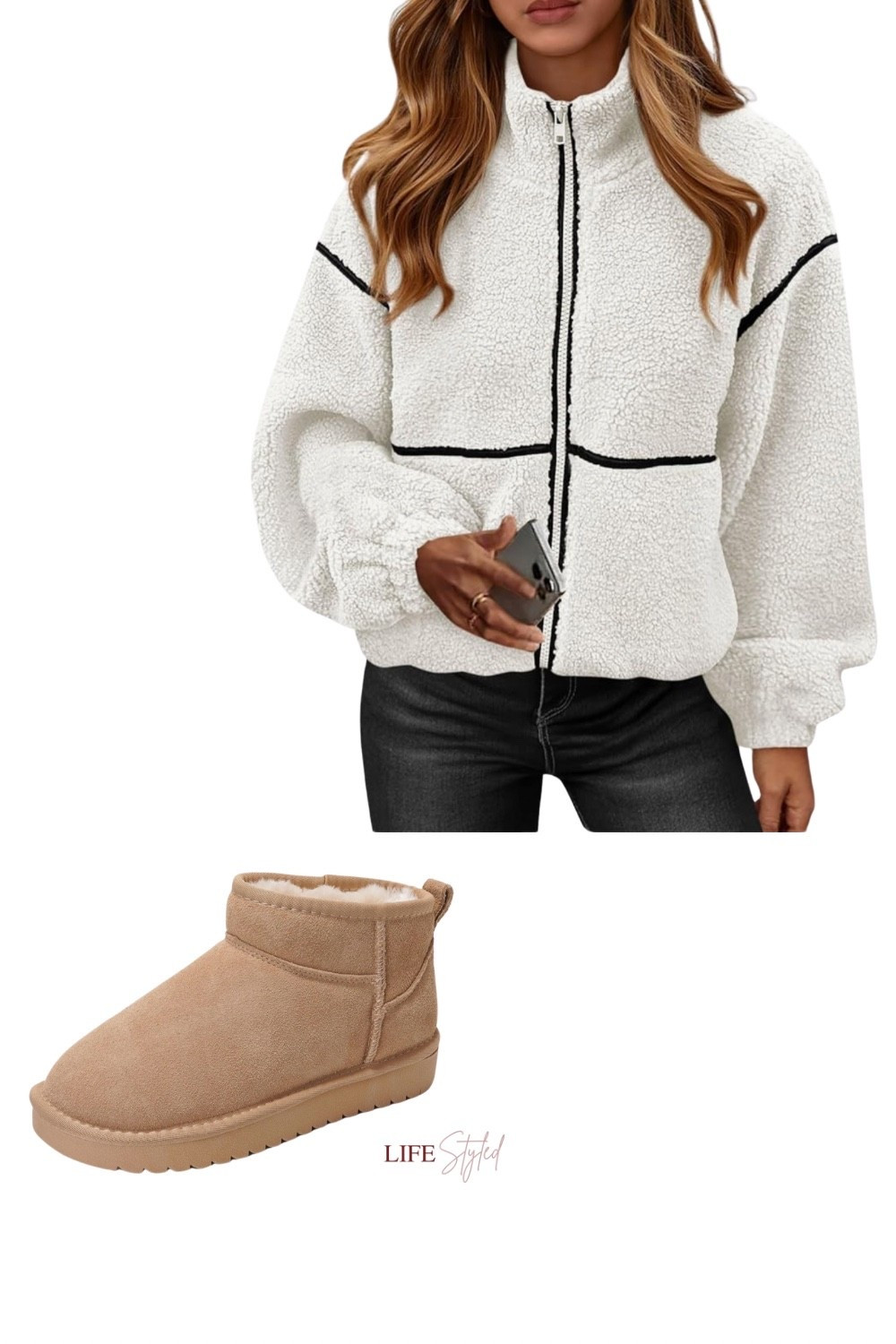 Fleece Jacket Women Sherpa Oversized Zip Up Fall Jackets Winter Coats Faux Fur Warm Outwear 2025 Fashion Clothing & 100% Genuine Leather Ankle Boots for Women - Water Resistant with Memory Foam Insole Winter Boots for Women - Trending Shoes & Comfortable Women's Ankle Boots (Hippy). Christmas lists ready—waiting for those Black Friday and Cyber Monday deals to hit. 📃💸