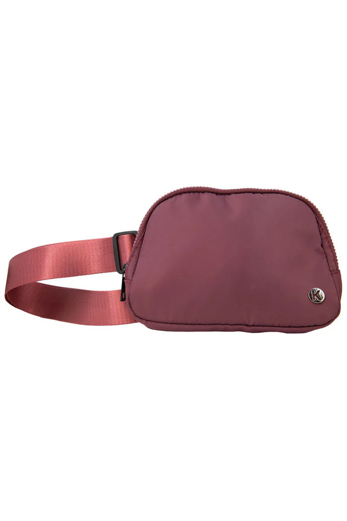 Maroon Solid Belt Bag | Katydid.com