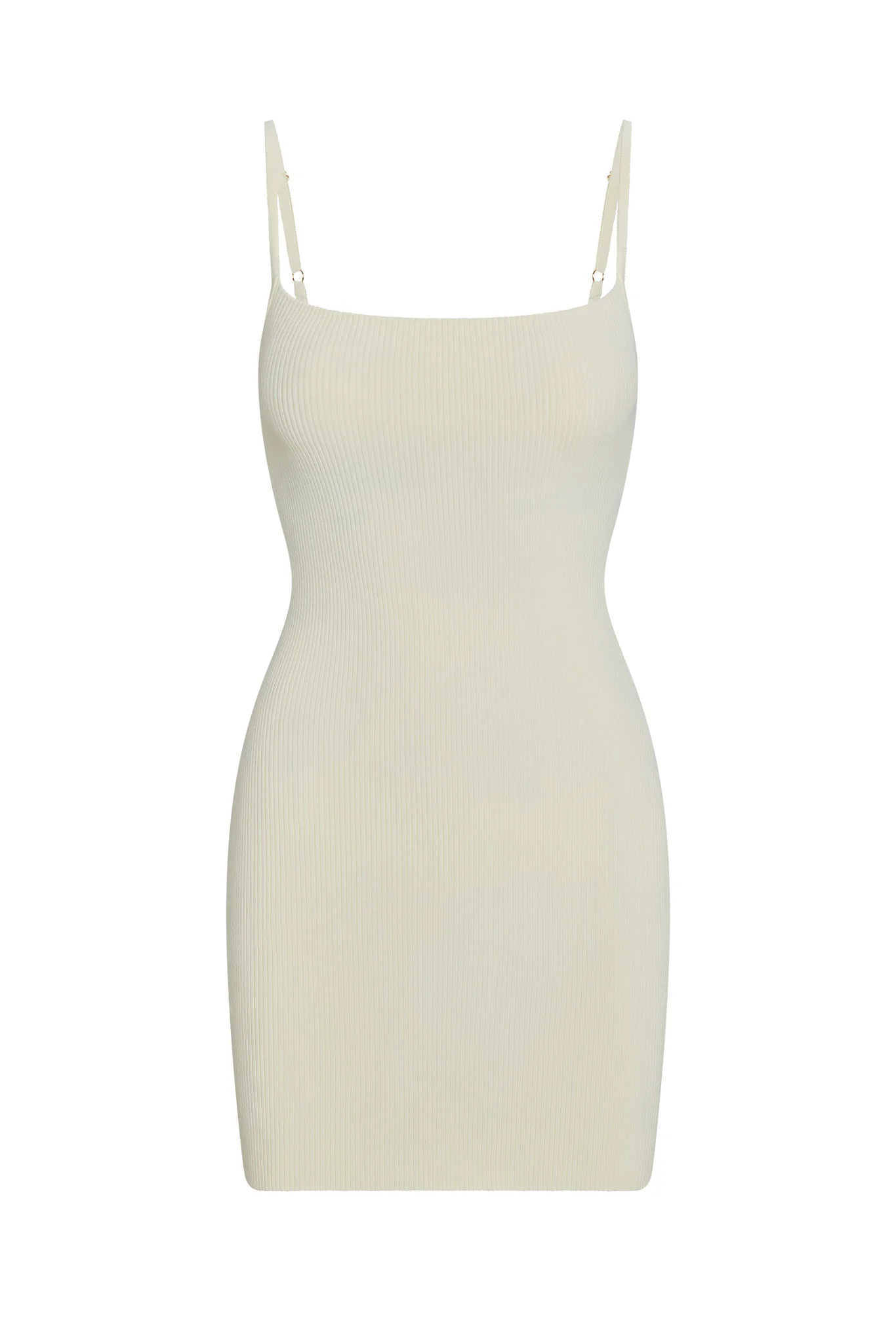 Provence Mini Dress - Ivory Knit Rib | Monday Swimwear