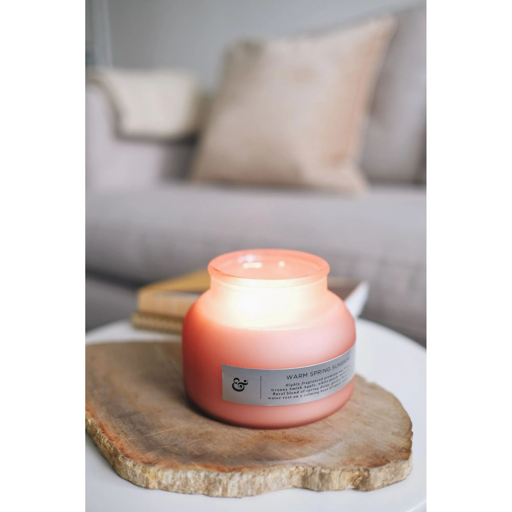 Better Homes & Gardens Pink Warm Spring Sunshine 18oz Scented 2-wick Candle | Walmart (US)