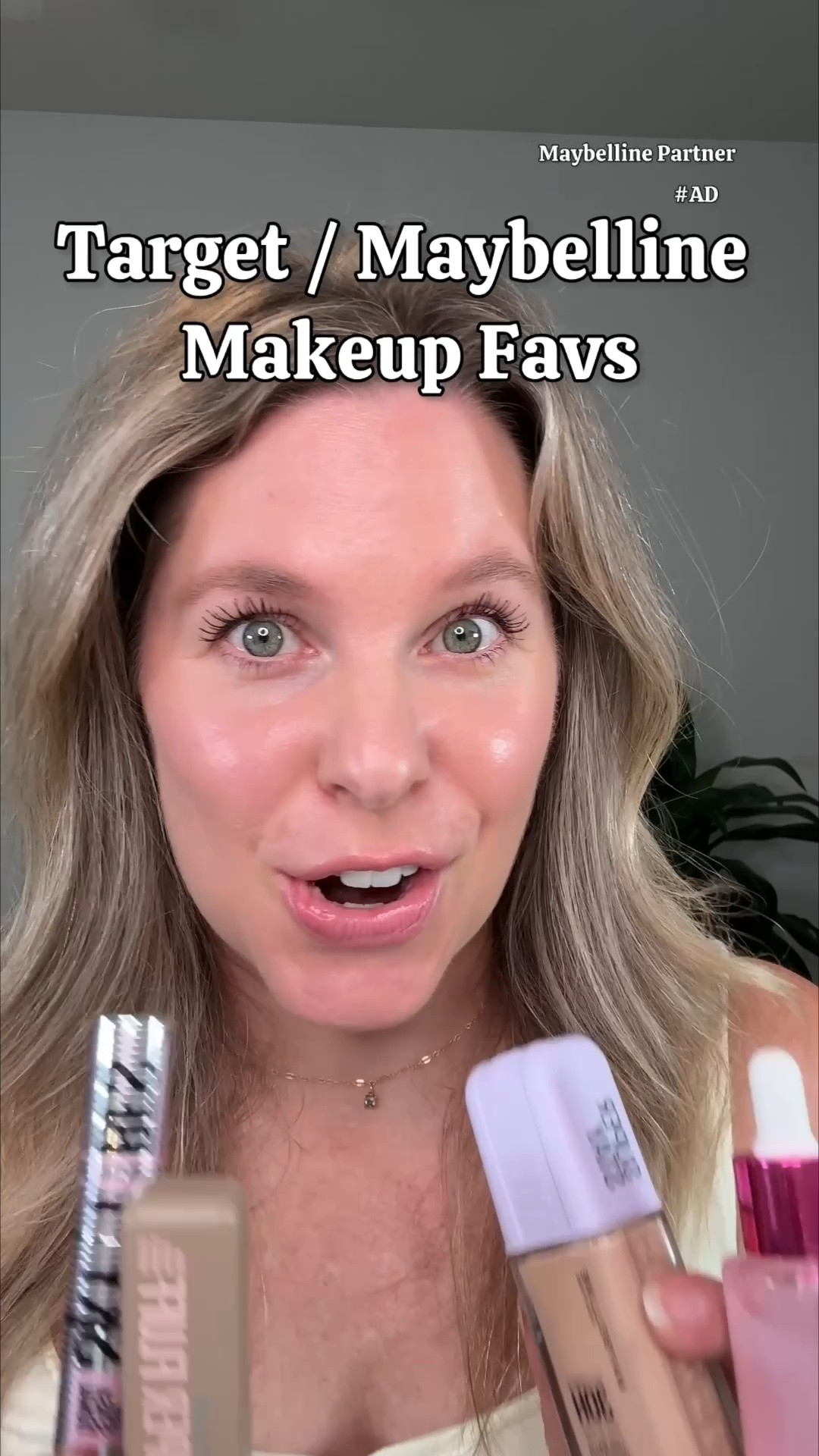 #AD 41-year-old mom of two over here 🙋‍♀️ and if there's one thing I love, it's affordable makeup that actually delivers. ✨

I'm so excited to be partnering with @Target  and @Maybelline to share a few products I've genuinely been loving! 💄 The Maybelline Grippy Serum Primer paired with the Lumi Matte Foundation gives me lightweight coverage, a soft, natural glow, and stays put all day. My skin also feels so hydrated while wearing it!

And I can't forget the Sky High Tubes Mascara...it's quickly become one of my everyday favorites. 🤗 If you're looking for affordable makeup that performs, definitely check these out here!
@Target @TargetStyle @Maybelline
#TargetPartner #Target #MaybellinePartner

#LTKmorningroutine #LTKBeauty #LTKOver40