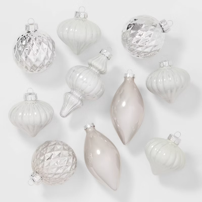 10ct Glass Christmas Tree Ornament Set - Wondershop™ | Target