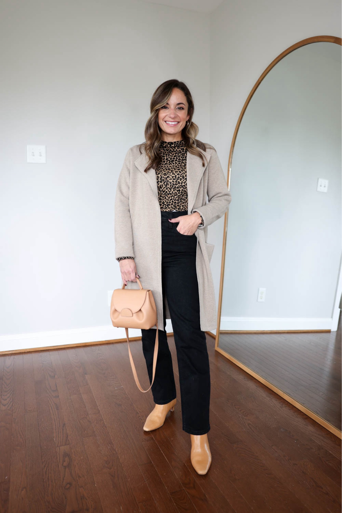 2024 fall casual capsule wardrobe series: Black jeans 

Leopard sweater (j.crew): xxs 
Long cardigan (j.crew): xxs in Heather Birch 
Black jeans (Abercrombie): 24 extra short 
(Also linking other black jeans options) 
Boots tts 
Bag is from Polene, the un nano in textured tan 

My measurements for reference: 4’10” 105lbs bust, waist, hips 32”, 24”, 35” size 5 shoe. 25” inseam measurement to my ankle bone.


#LTKSeasonal #LTKFallSale