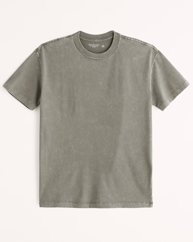 Essential Relaxed Crew Tee | Abercrombie & Fitch (US)
