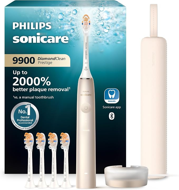 Philips Sonicare DiamondClean 9900 Prestige Electric Toothbrush - with SenseIQ Technology and Adv... | Amazon (US)
