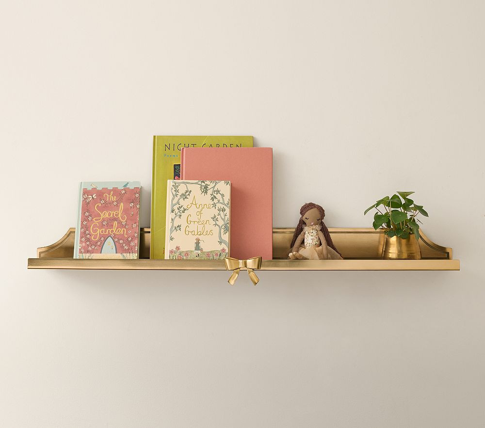 Ava Ribbon No Nails Metal Ledge (36") | Pottery Barn Kids