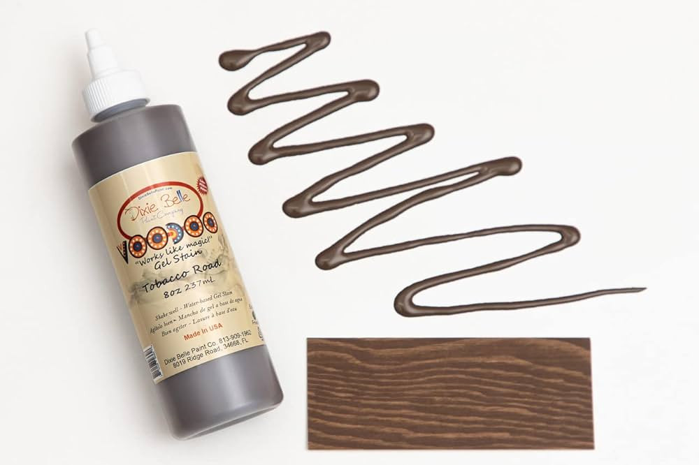 Dixie Belle Voodoo Gel Stain | Tobacco Road | Natural Grain Water-Based Stain for Wood Projects |... | Amazon (US)