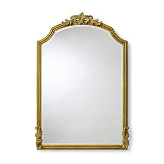 Graciella Old World Wall Mirror with Carved Mahogany Frame & Gold Leaf Finish | Frontgate