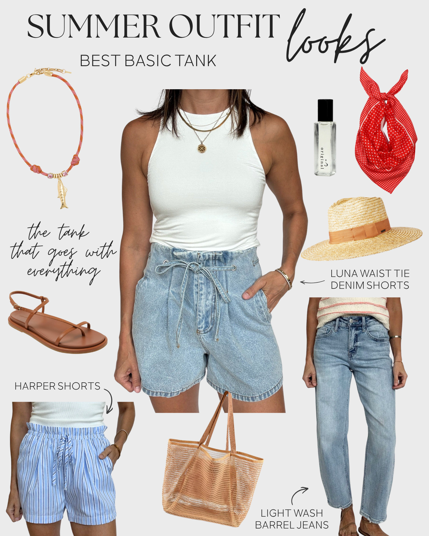 Best Basic Tank styled for Summer - shop top, shorts and jeans at shopteddyrose.com 

 #LTKgrwm #LTKootd #LTKmomlife