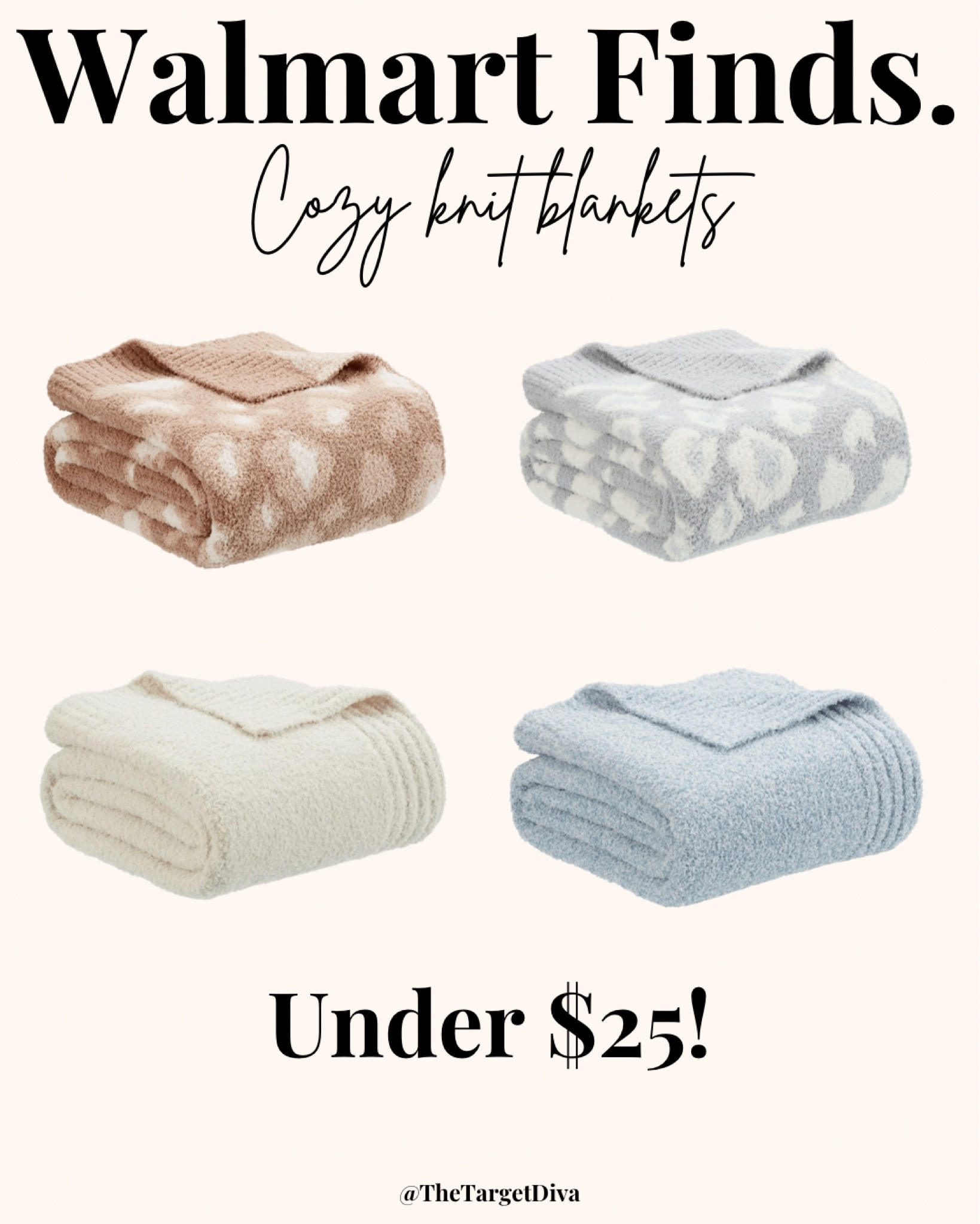 GIFT IDEA: These extra soft & cozy knit blankets are under $25 at Walmart! They have leopard print and solid options. These are similar to another popular brand with blankets like these, but these are a fraction of the price! 


#throwblanket #knitblanket #leopard #leopardblanket #softblanket #animalprint #animalprintblanket #cozygifts #blanket #giftsforthehomebody #giftsforgrandma #giftidea #giftsforher #giftsforteens #giftsforteengirls #giftsformom #walmart #walmartfinds #neighborgift #teachergift #homedecor #livingroomdecor #winterstyle 



#LTKGiftGuide #LTKhome #LTKunder50