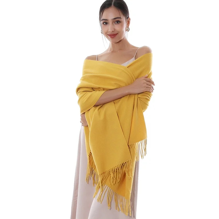 RIIQIICHY Women Scarf Winter Pashmina Shawls Wraps for Evening Dresses Wedding Shawl Large Warm S... | Walmart (US)