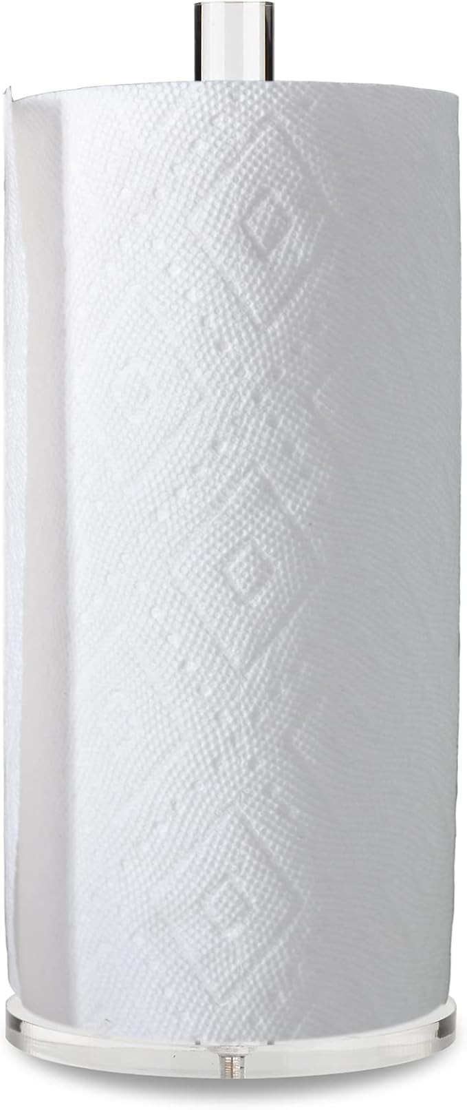 Worhe Clear Acrylic Paper Towel Holders 5.9" Diameter Thickening Sturdy Base, for Kitchen Bathroo... | Amazon (US)