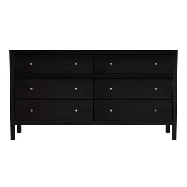 Celine 6 Drawer 60" W Double Dresser | Wayfair North America