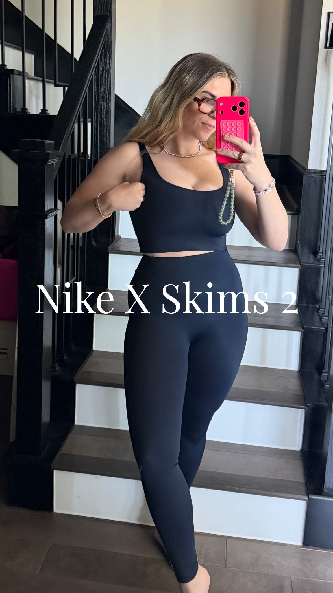 The shine on this set/material!!  👏🏼🤩✨ SUPER compressive on tummy. Again may want to size up on top for a more comfortable fit. I ordered M top & S leggings for a more compressive fit. 

#LTKmomlife #LTKPetite #LTKfitnessgoals
