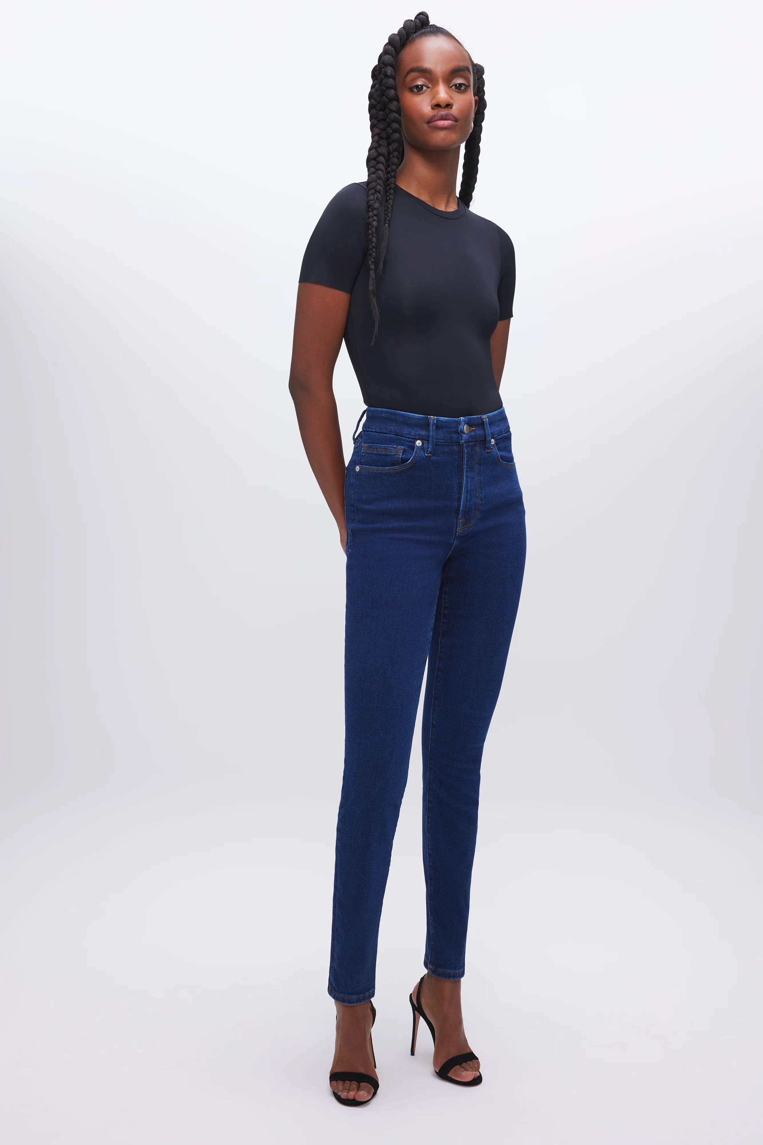 ALWAYS FITS GOOD WAIST SKINNY JEANS | Good American