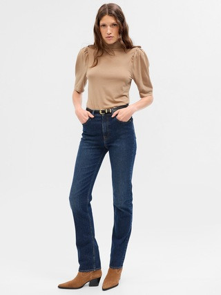 Featherweight Puff Sleeve Rib T-Shirt | Gap (US)