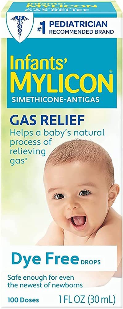 MYLICON Infants Gas Relief Drops for Infants and Babies, Dye Free Formula, 1 Fluid Ounce | Amazon (US)