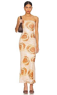MORE TO COME Oksana Gown in Tan Floral from Revolve.com | Revolve Clothing (Global)