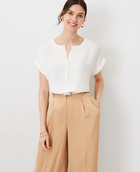 Drop Shoulder Popover | Ann Taylor (US)