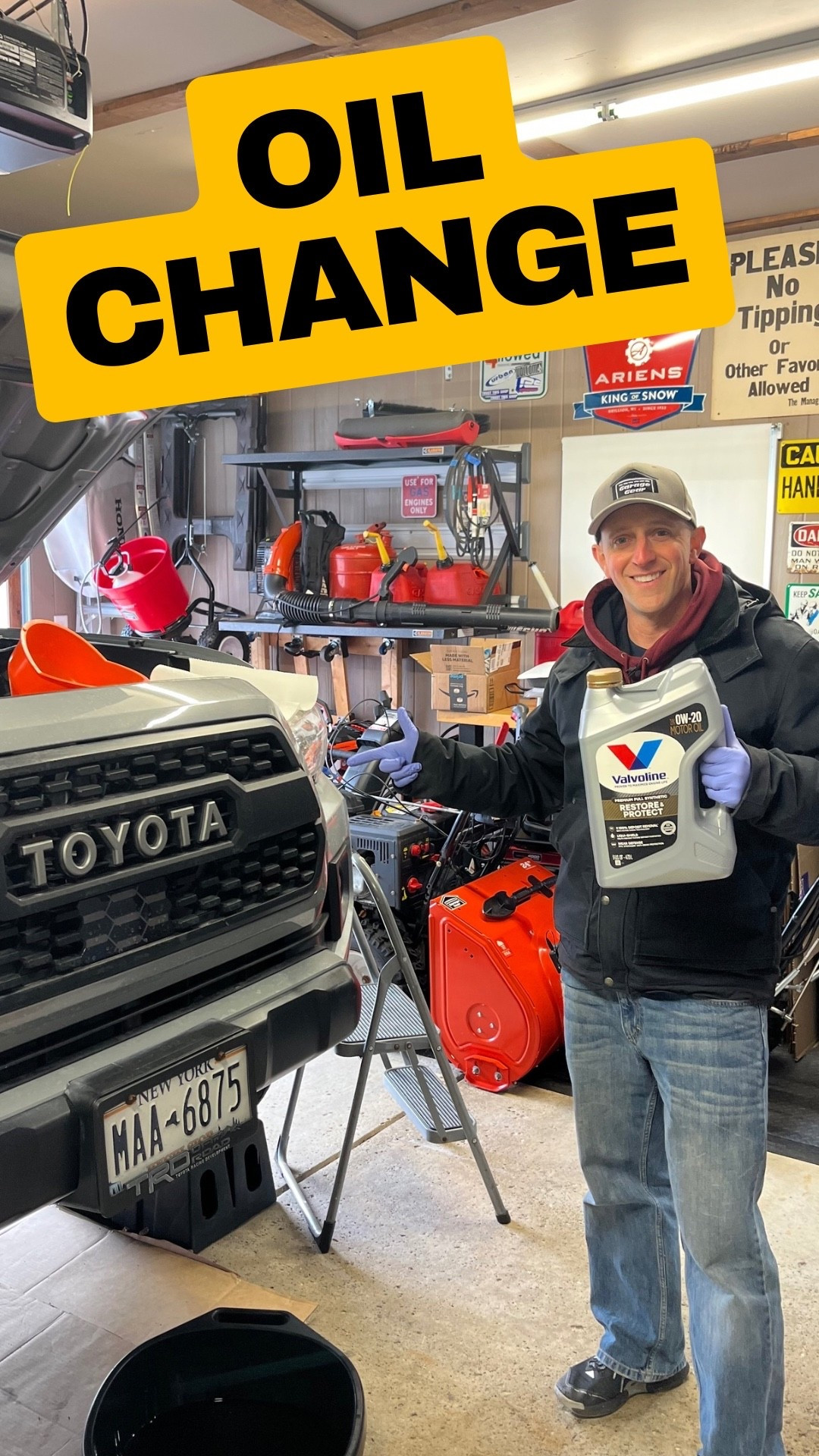 Changing the oil in my Tacoma with Valvoline Restore and Protect 

#LTKOver40 #LTKHome #LTKSeasonal