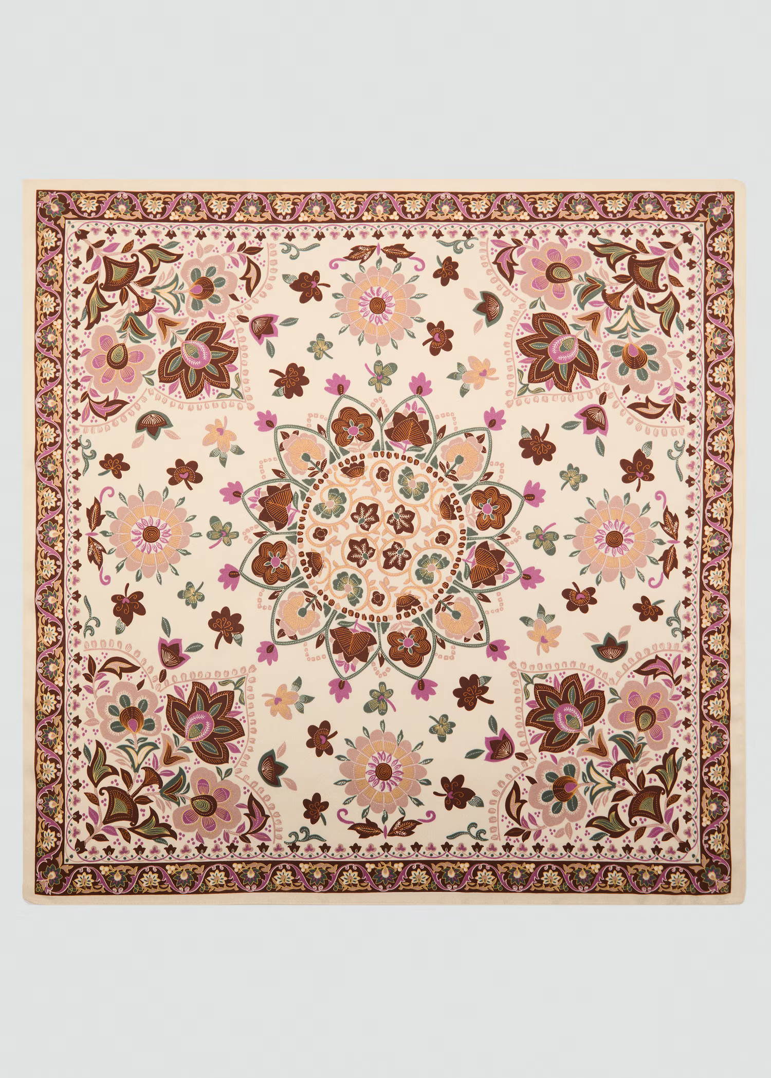 Abstract floral print scarf - Women | MANGO USA | Mango (US/MX/AU)