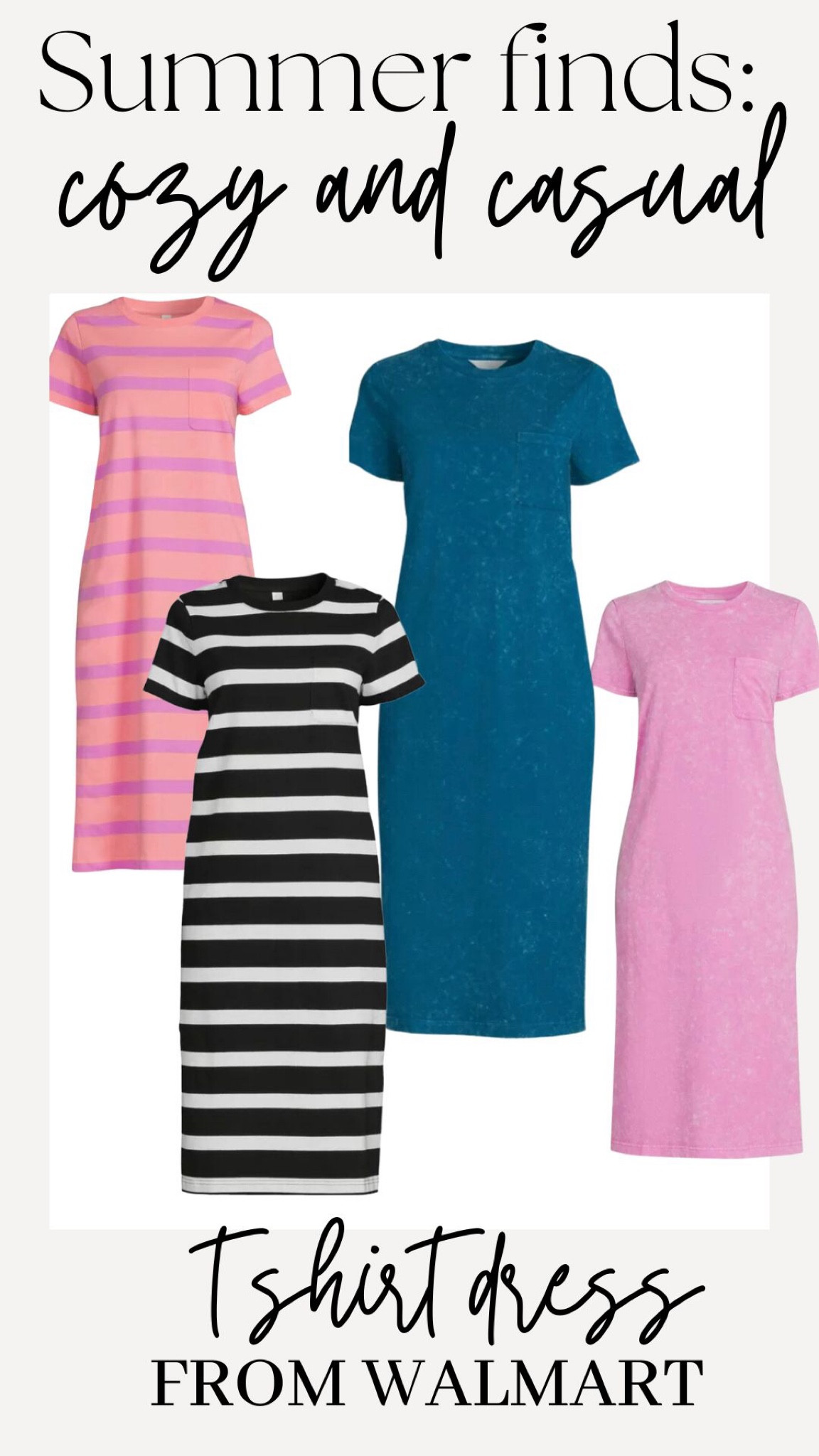 I am loving these cozy and casual t shirt dresses from @walmartfashion! I grabbed the ‘baby turq’ color and I dressed it up with my braided wedge sandals and a belt. #walmartpartner 
It would be super cute work casually with keds or used as a swim cover! 
I’ll link these dresses along with my shoe and belt options below! 
#walmartfashion 

Follow my shop @handmade.farmhouse on the @shop.LTK app to shop this post and get my exclusive app-only content!

#liketkit 
@shop.ltk
https://liketk.it/4bOwK

#LTKSeasonal #LTKunder50 #LTKstyletip