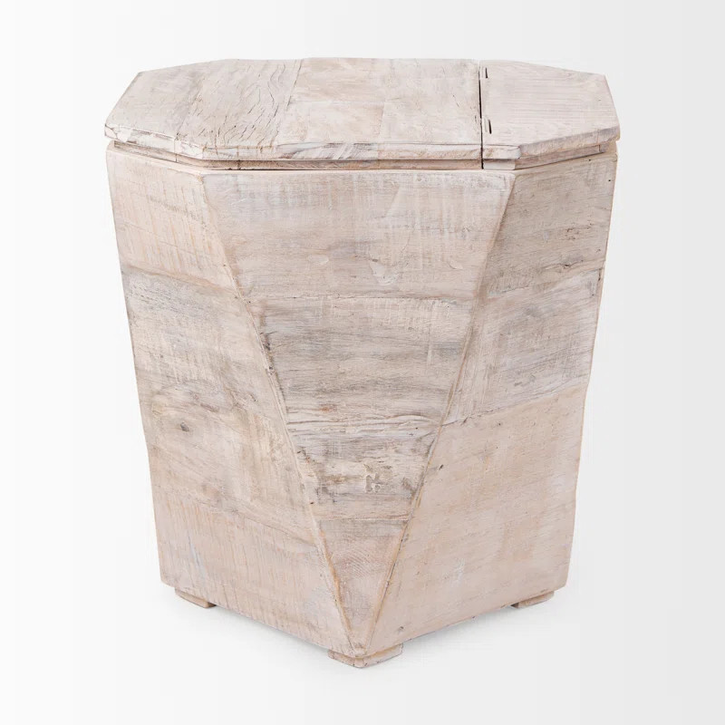 Phillips 23'' Tall Solid Wood Drum End Table | Wayfair North America