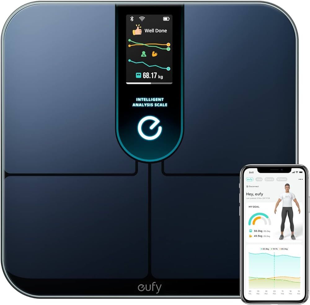 eufy by Anker Wi-Fi Fitness Tracking Smart Scale P3, Intelligent Analysis, 3D Virtual Body Mode w... | Amazon (US)