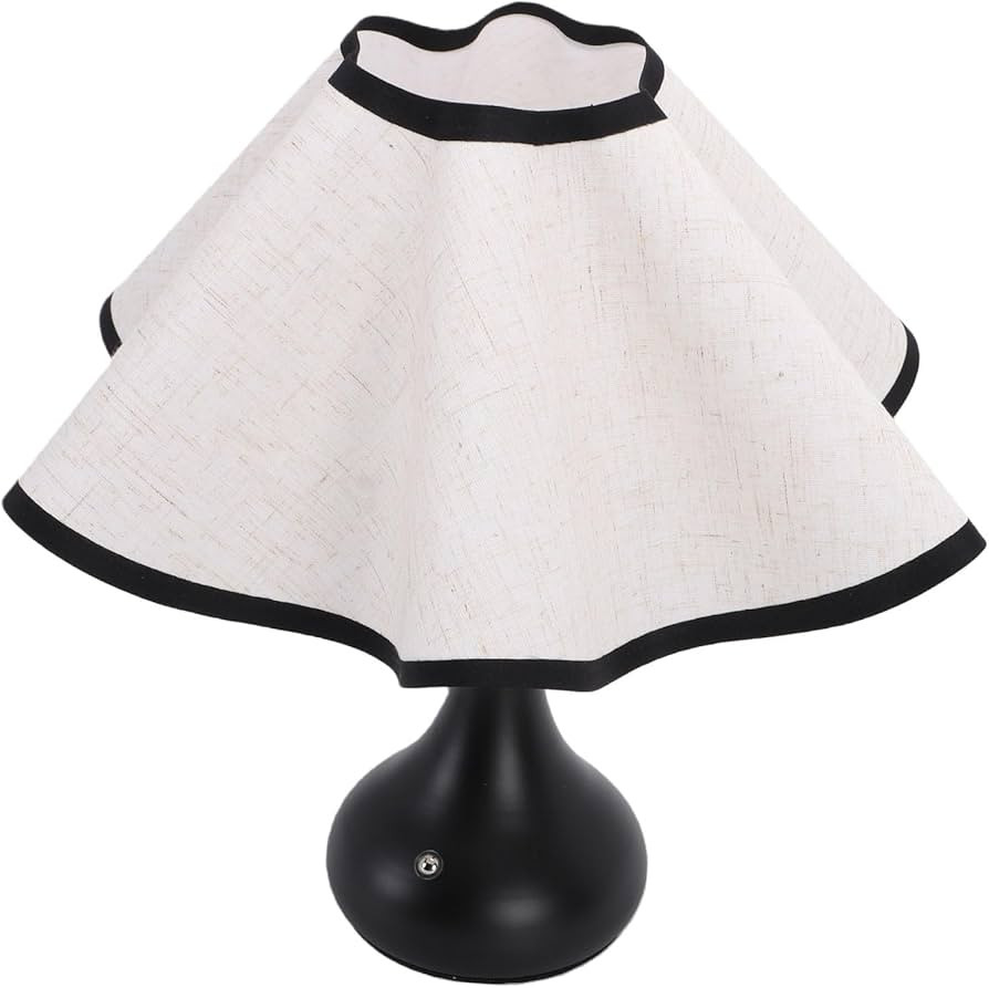 GOWENIC Bedside Table Lamp, Pleated Table Lamp, Modern for Bedroom, Bedside Lamps for Nightstand ... | Amazon (US)