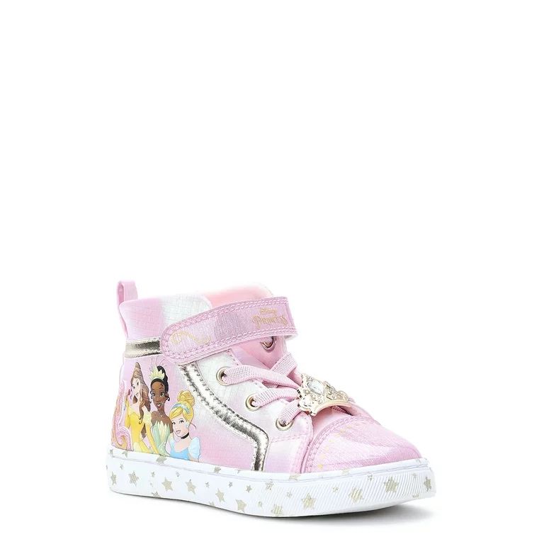 Disney Princess Toddler Girl High Top Sneakers | Walmart (US)