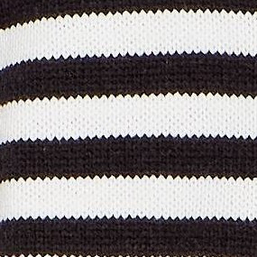Women's Long Sleeve Quarter Zip Polo Sweater - Wild Fable™ Black Striped S | Target