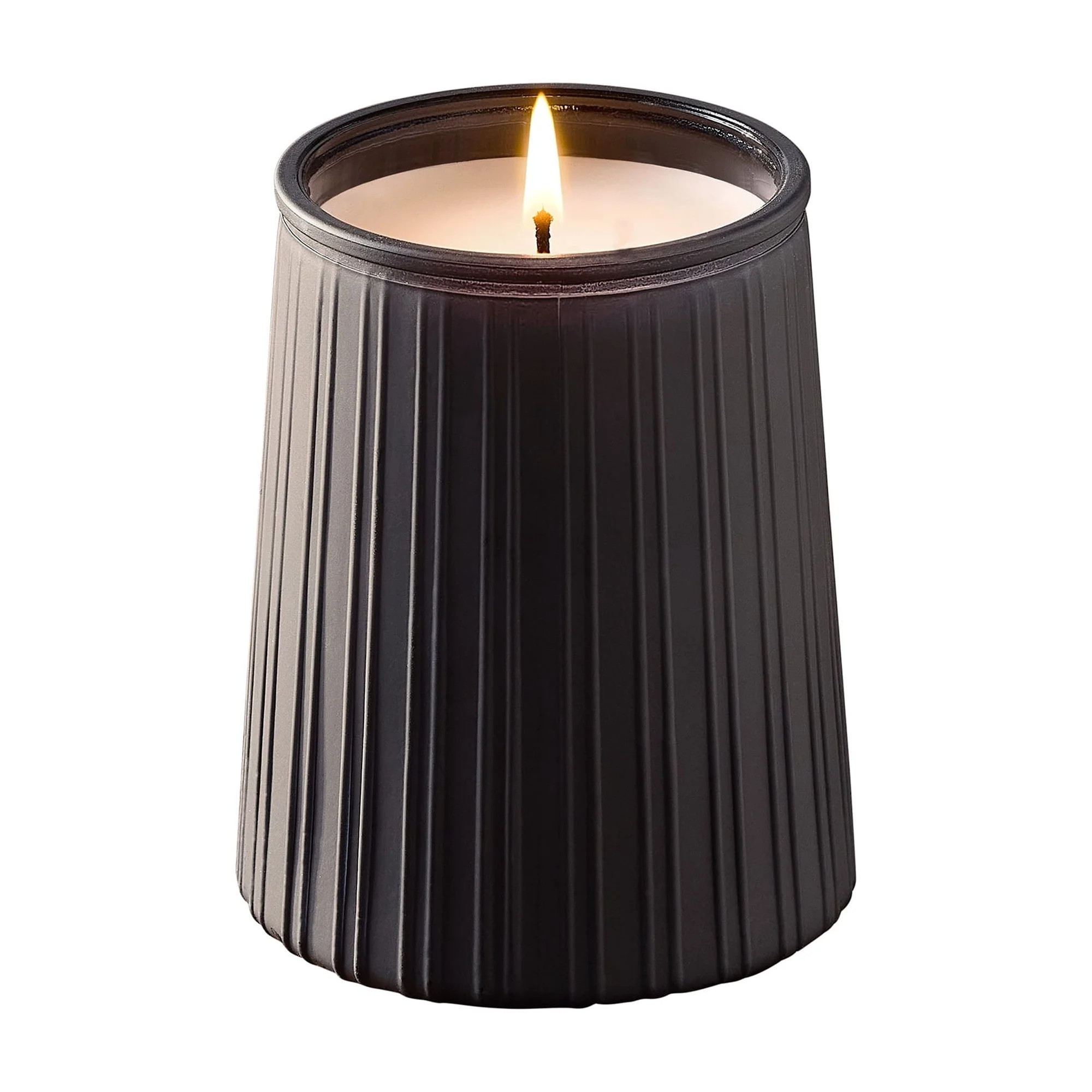 Better Homes and Gardens 16.1 oz. Warm Leathered Amber Scented Ribbed Jar Candle | Walmart (US)