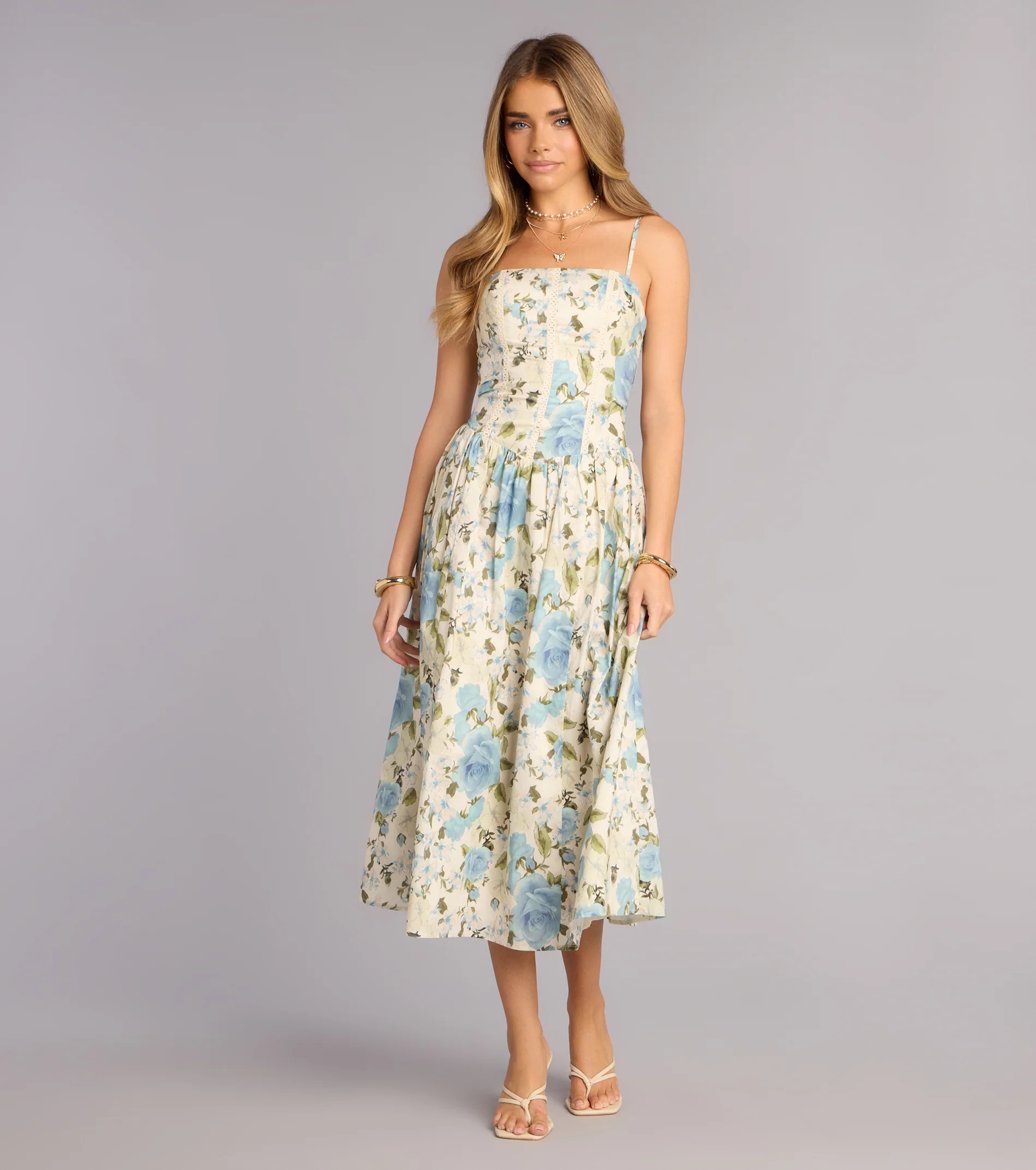 Garden Daydream Floral Midi Dress | Windsor Stores